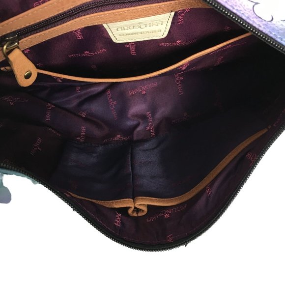 Anuschka NEVER USED Handpainted Leather Large Shoulder Bag Cross Body Italy - Picture 12 of 13